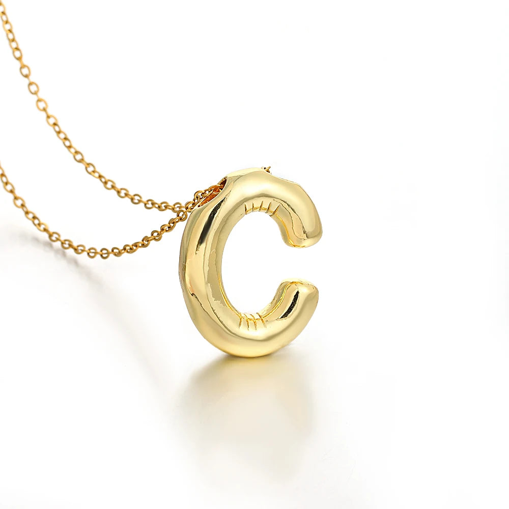 Balloon Initial Necklace