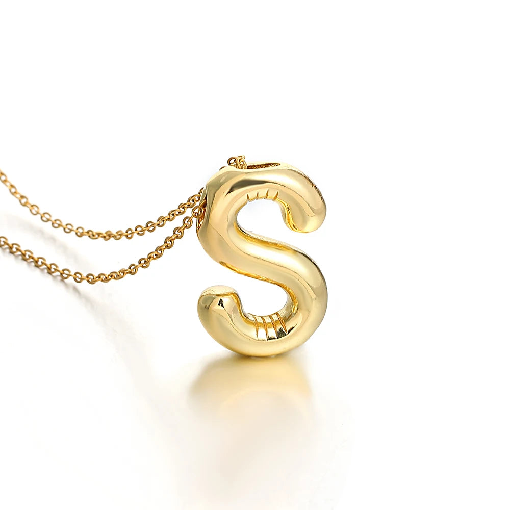 Balloon Initial Necklace