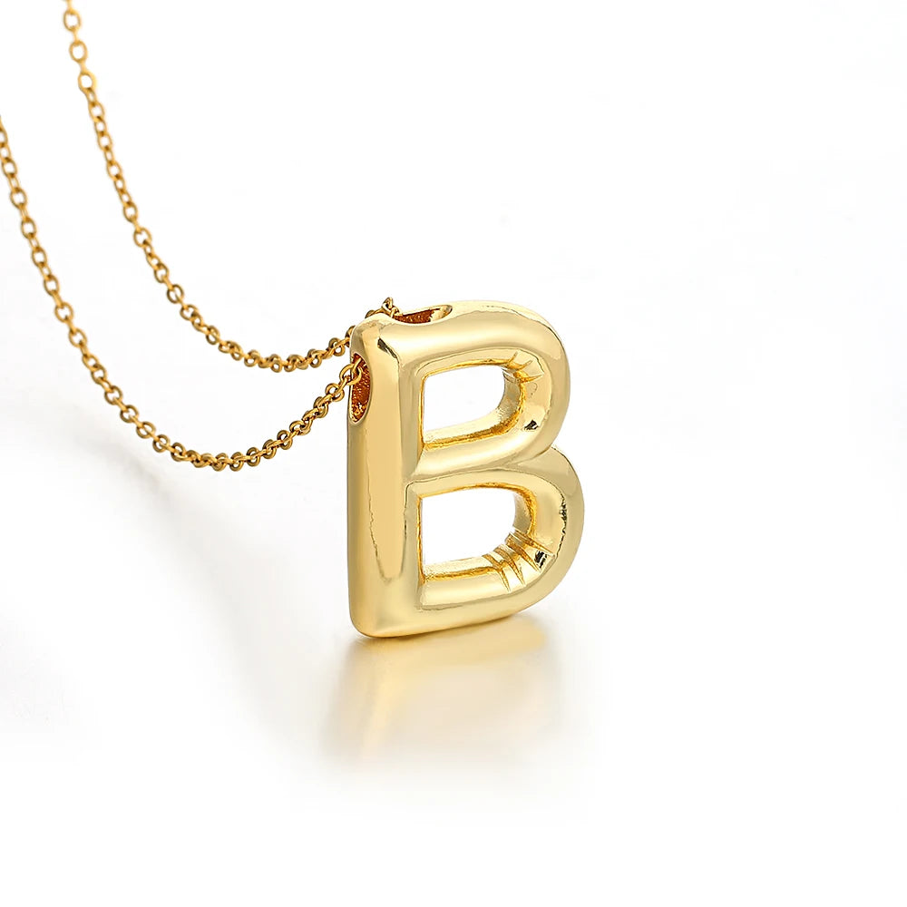 Balloon Initial Necklace