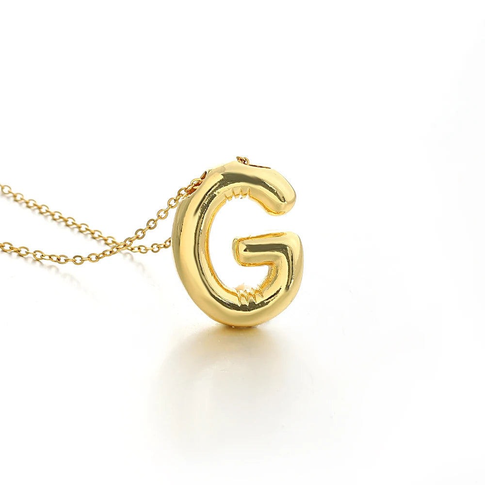 Balloon Initial Necklace