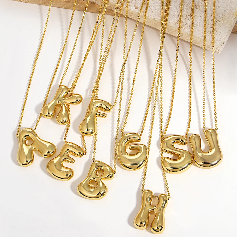 Balloon Initial Necklace