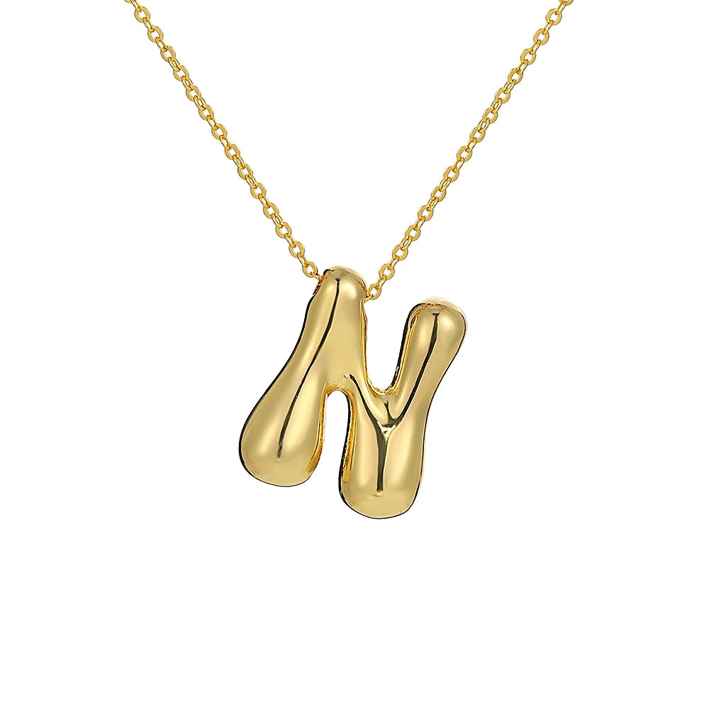 Balloon Initial Necklace