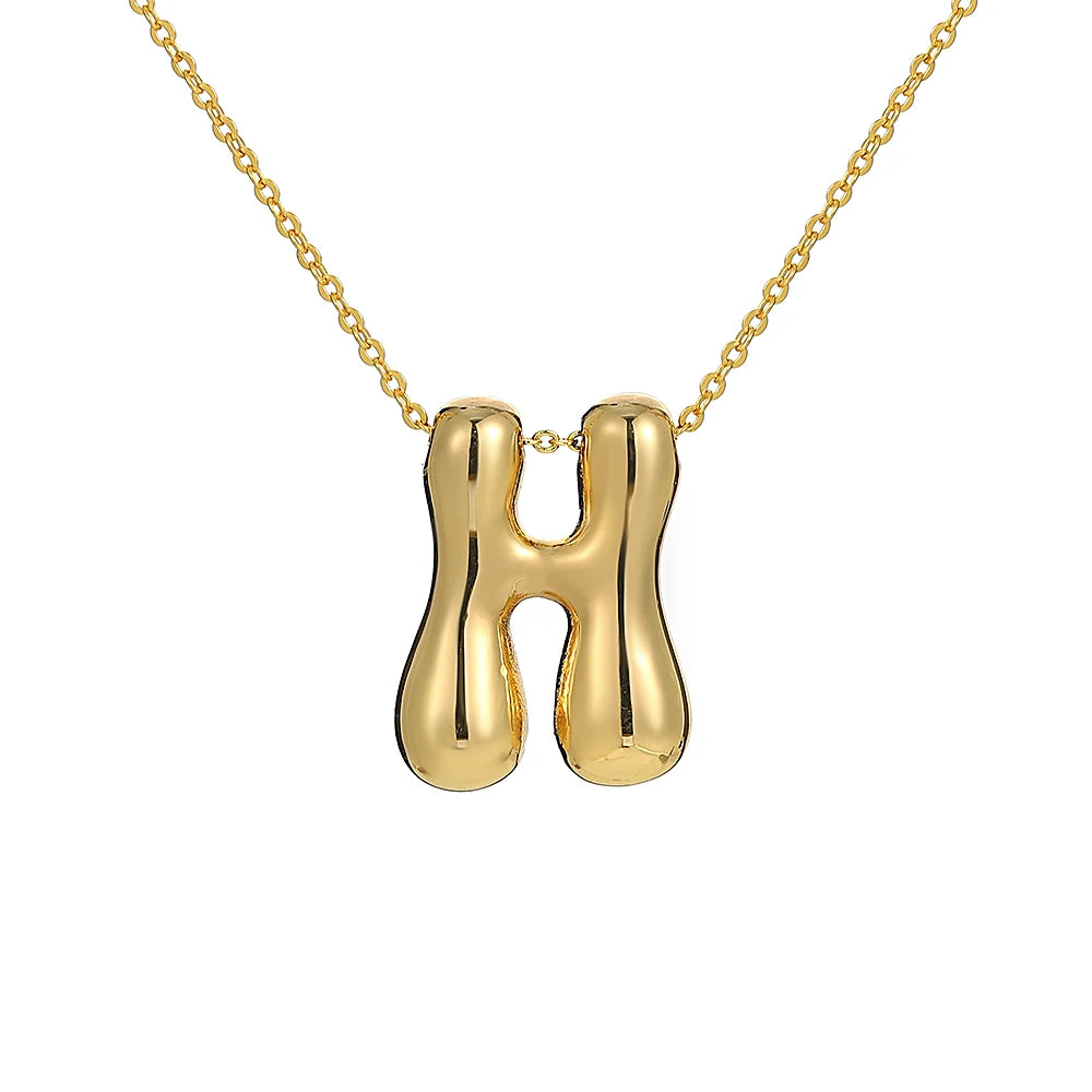 Balloon Initial Necklace