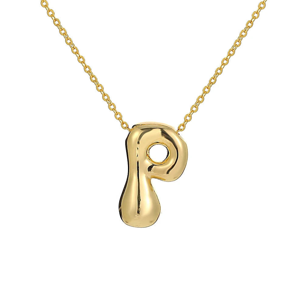 Balloon Initial Necklace