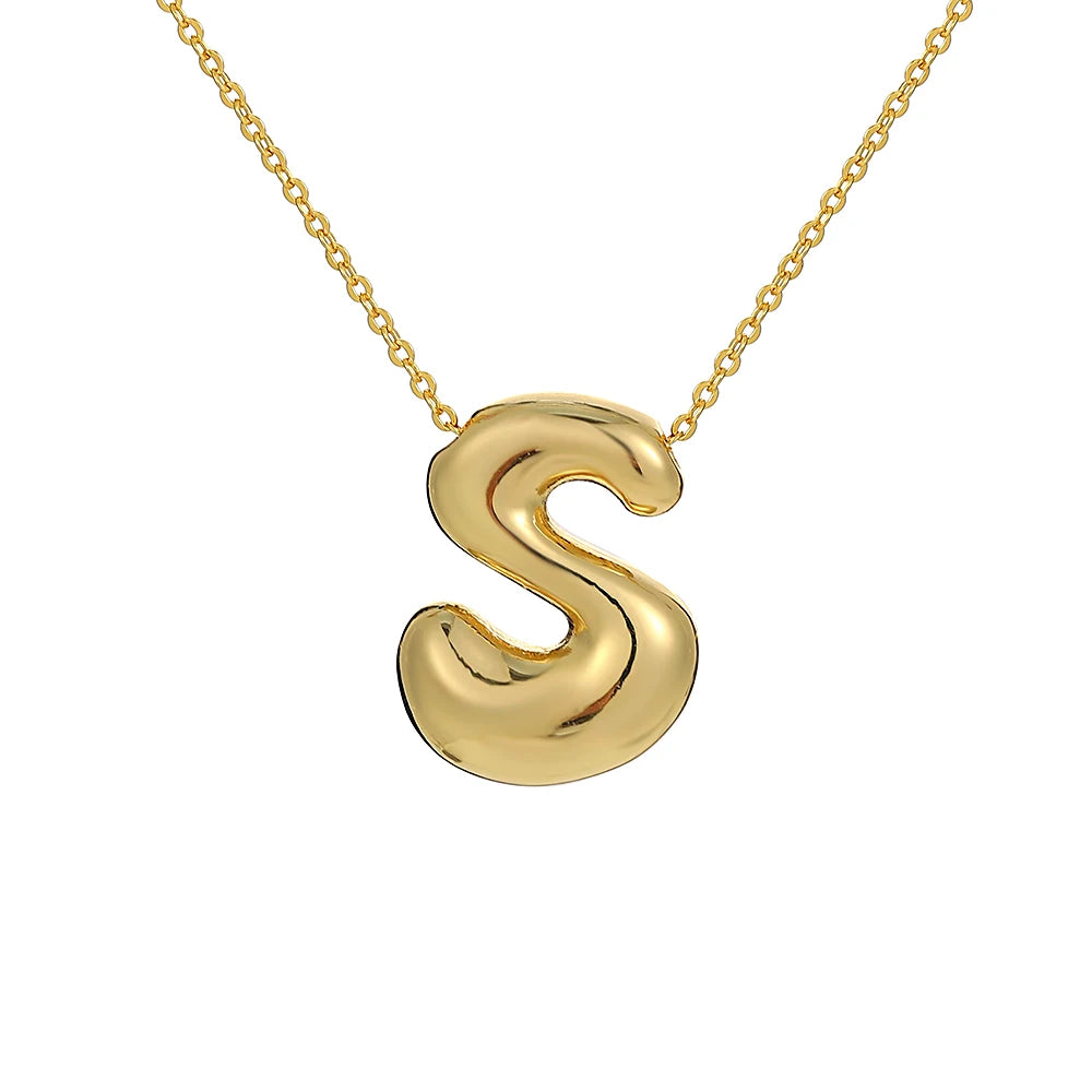 Balloon Initial Necklace