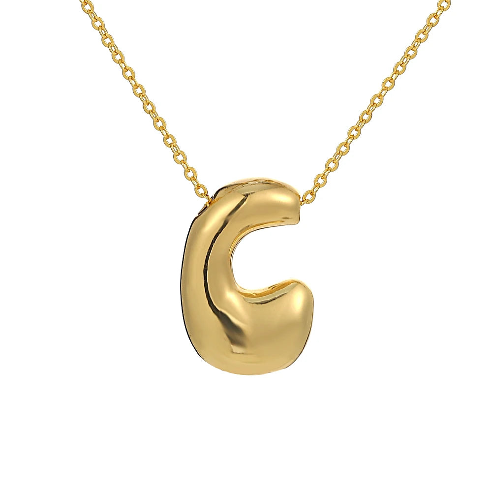 Balloon Initial Necklace