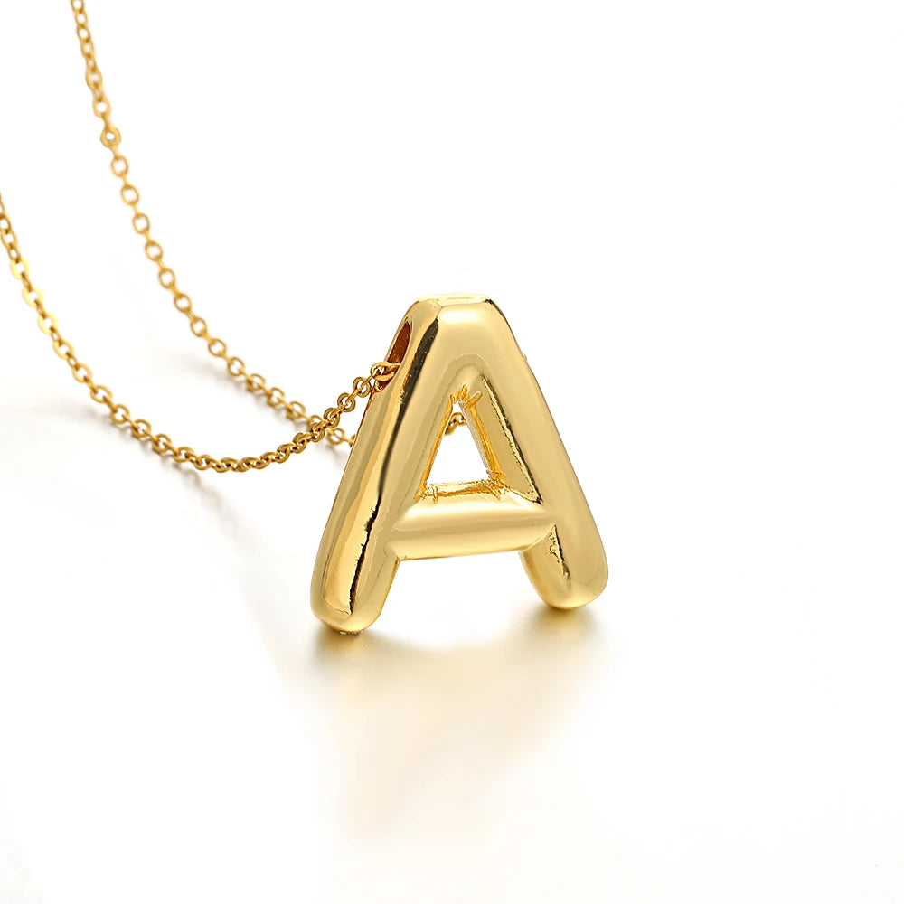 Balloon Initial Necklace