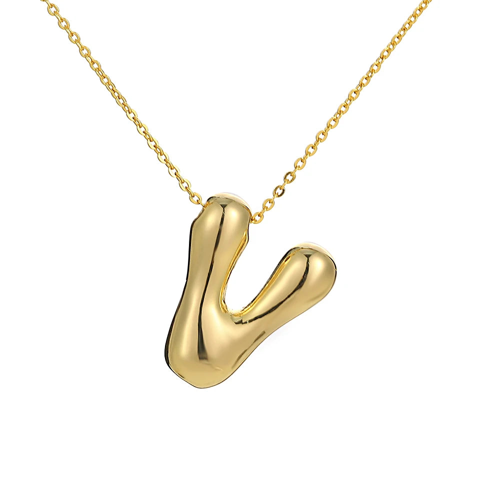 Balloon Initial Necklace