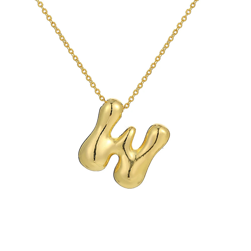 Balloon Initial Necklace