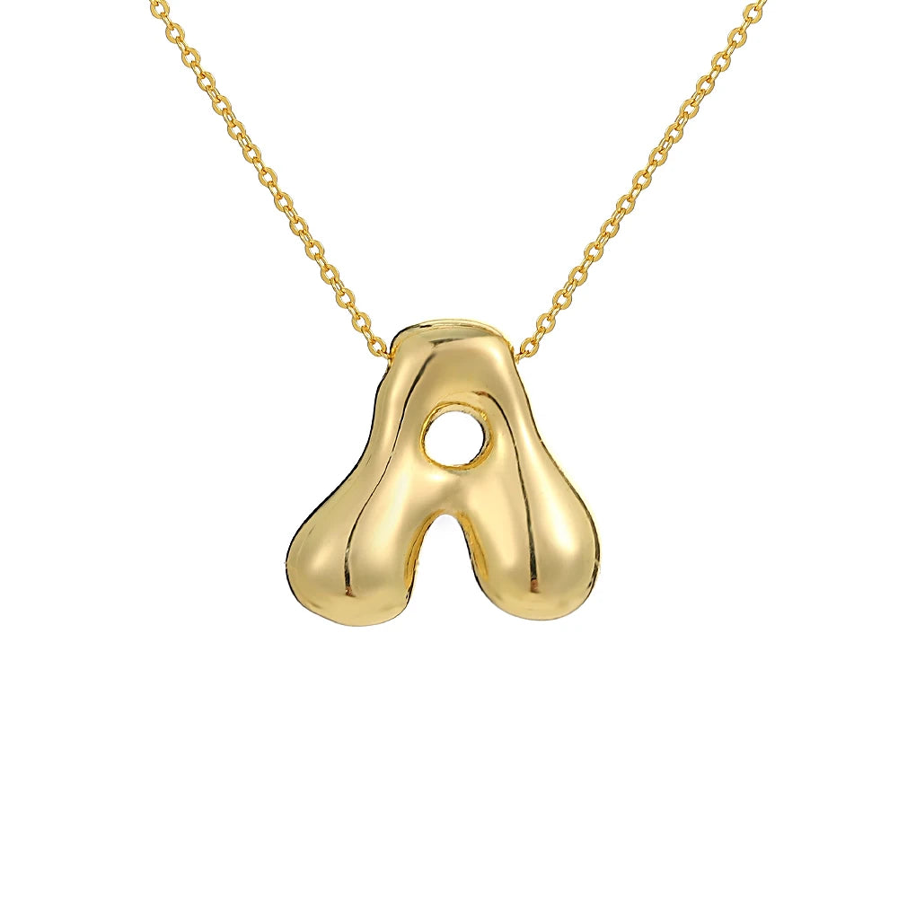 Balloon Initial Necklace