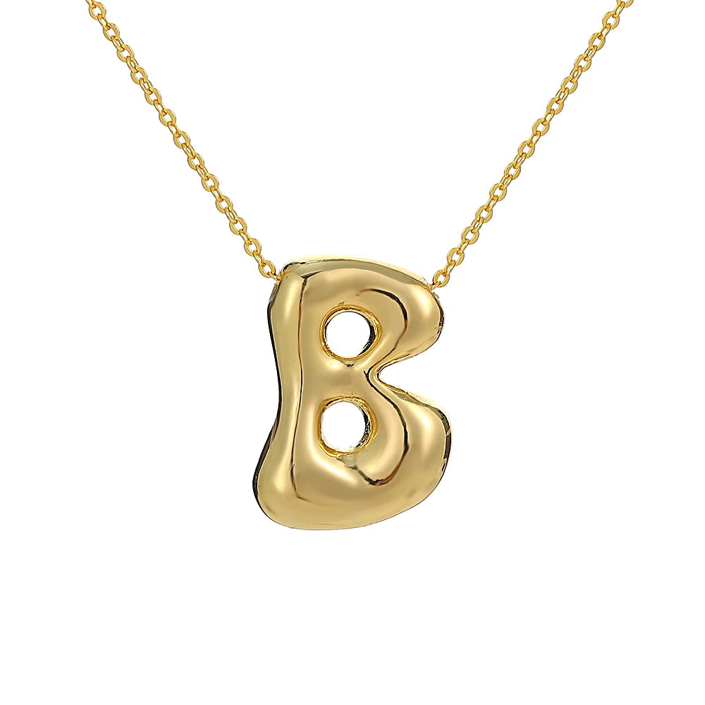 Balloon Initial Necklace