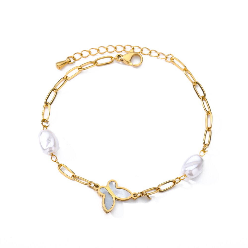 Pearl Butterfly Bracelet