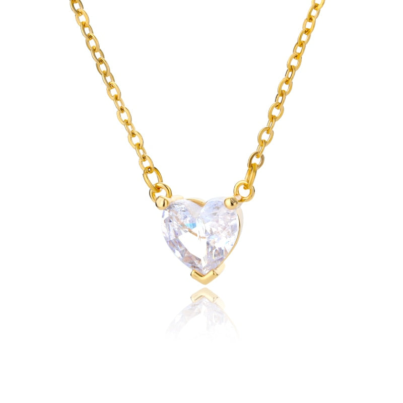 Zircon Heart Necklace