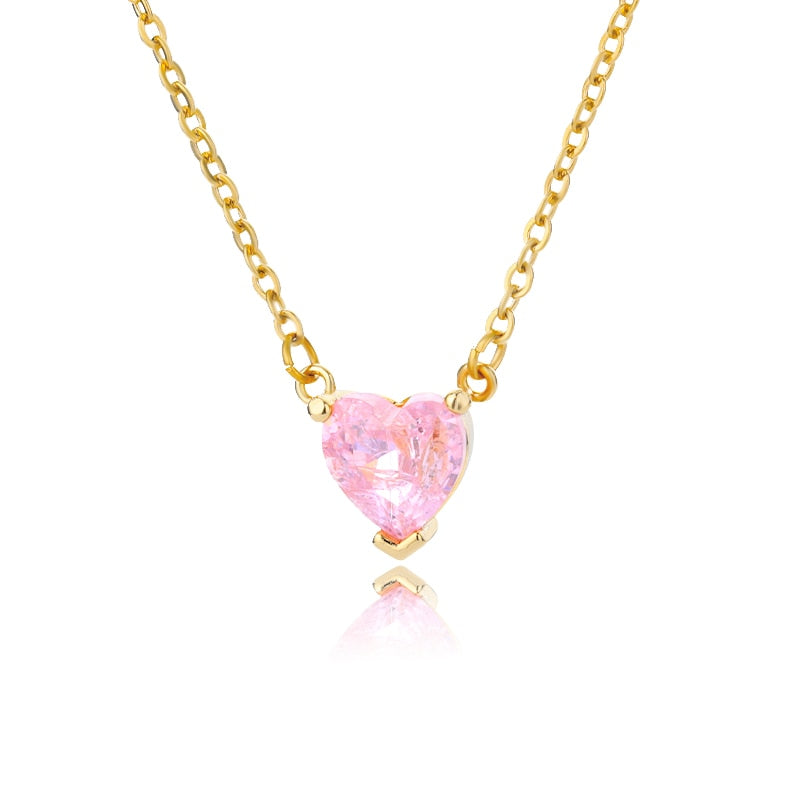 Zircon Heart Necklace