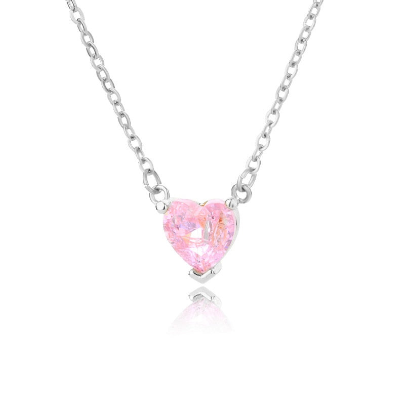 Zircon Heart Necklace