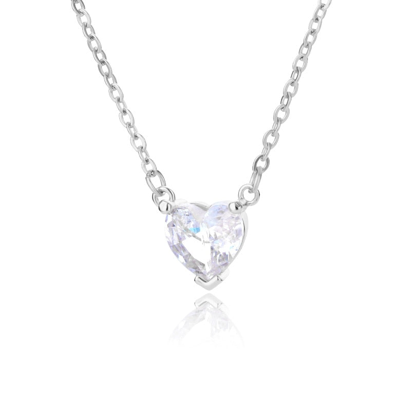 Zircon Heart Necklace