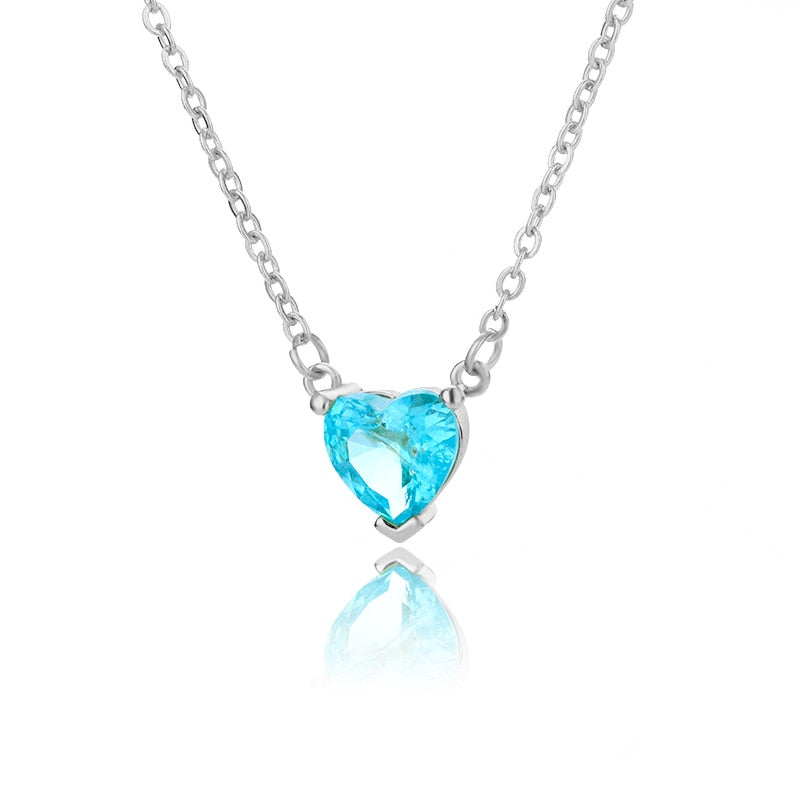 Zircon Heart Necklace