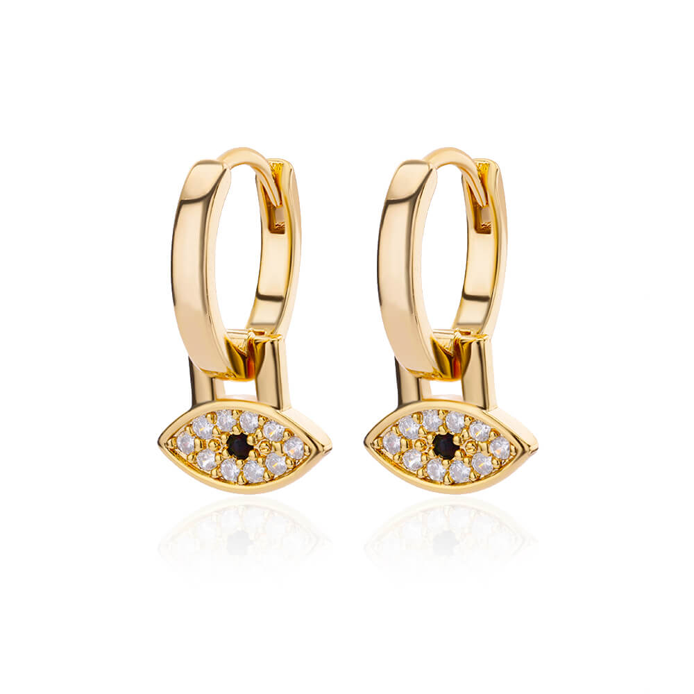 Zircon Nazar Earrings