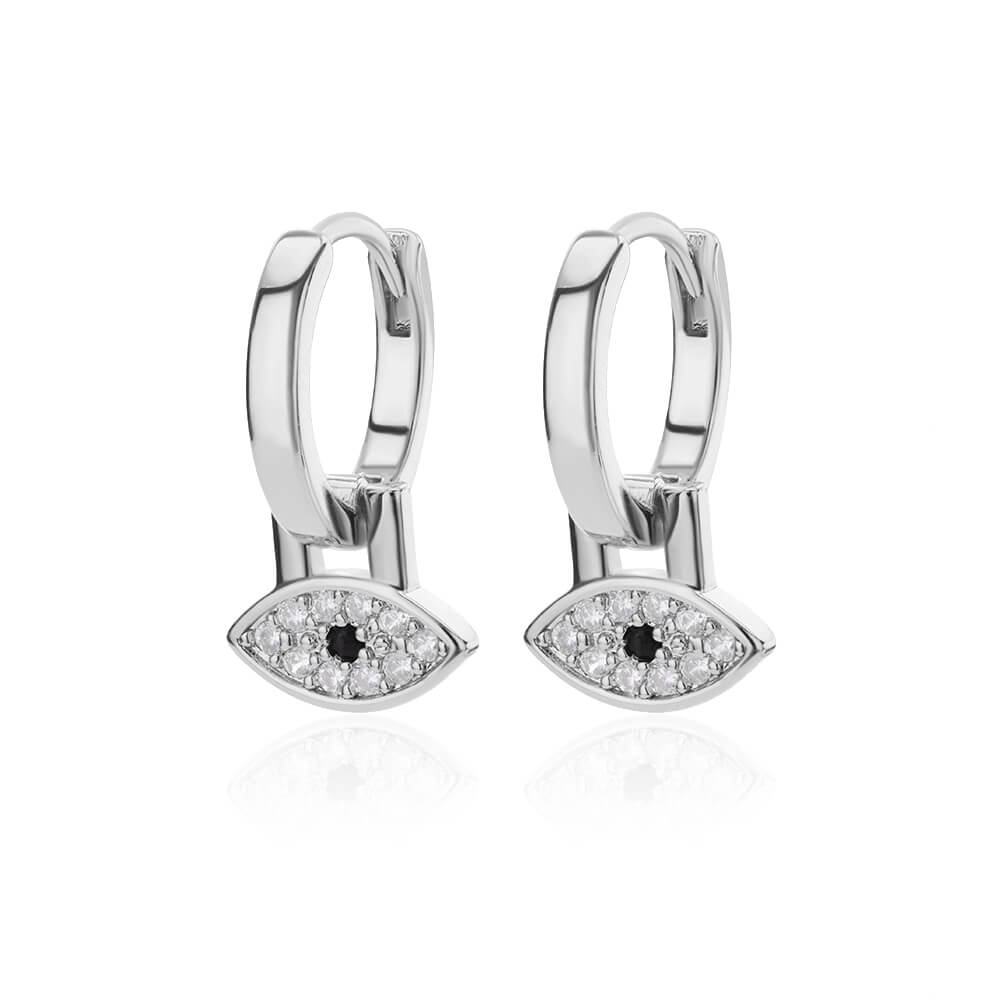 Zircon Nazar Earrings